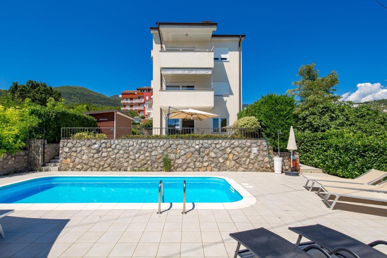 Pool Apartment Maurina Opatija With Sea View Ičići Zewnętrze zdjęcie